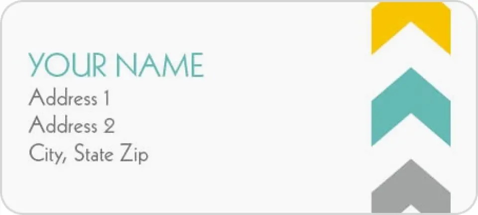 This is a 1" x 2¼" Address Label called Tribal Chic printed in full color