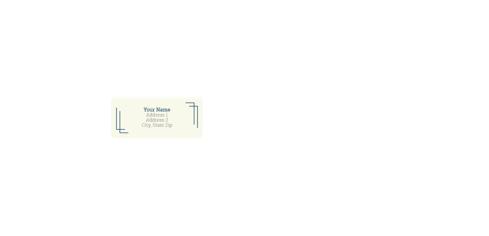 Small Return Address Labels