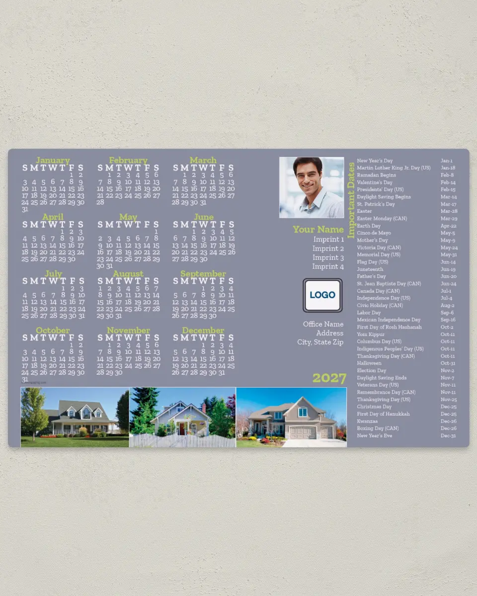 This is a 5½" x 8½" Full Magnet Calendar called Professional Home Appeal printed in full color with a Standard Gloss finish
