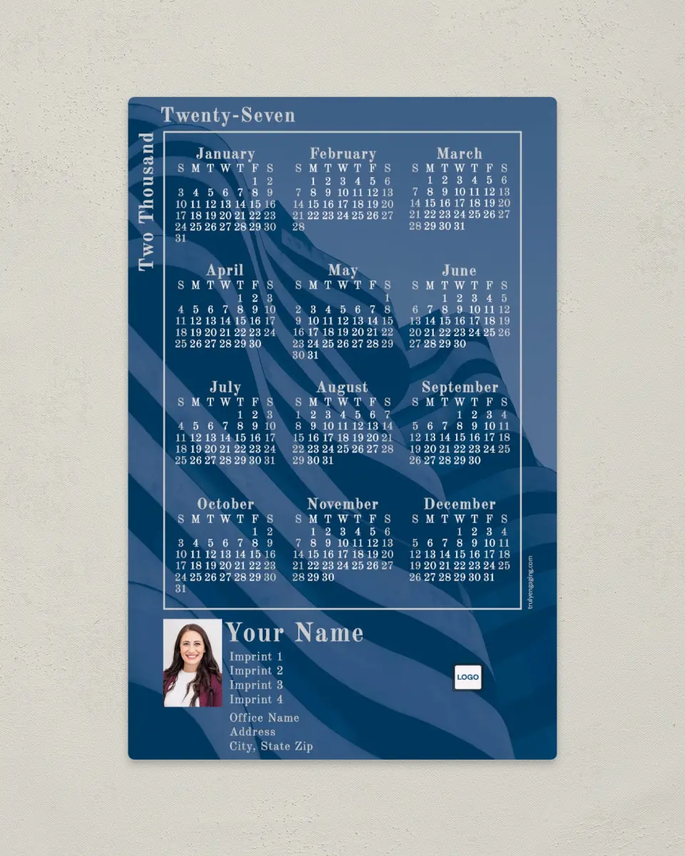 This is a 5½" x 8½" Full Magnet Calendar called City Suggestion printed in full color with a Standard Gloss finish
