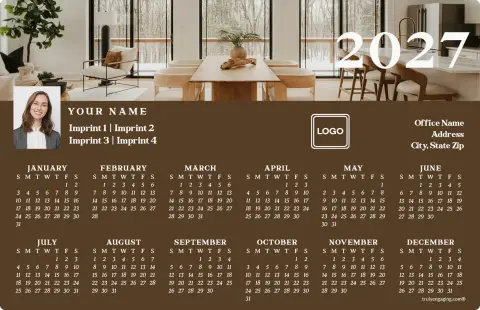 This is a 5½" x 8½" Full Magnet Calendar called Scandinavian Haven printed in full color with a Standard Gloss finish