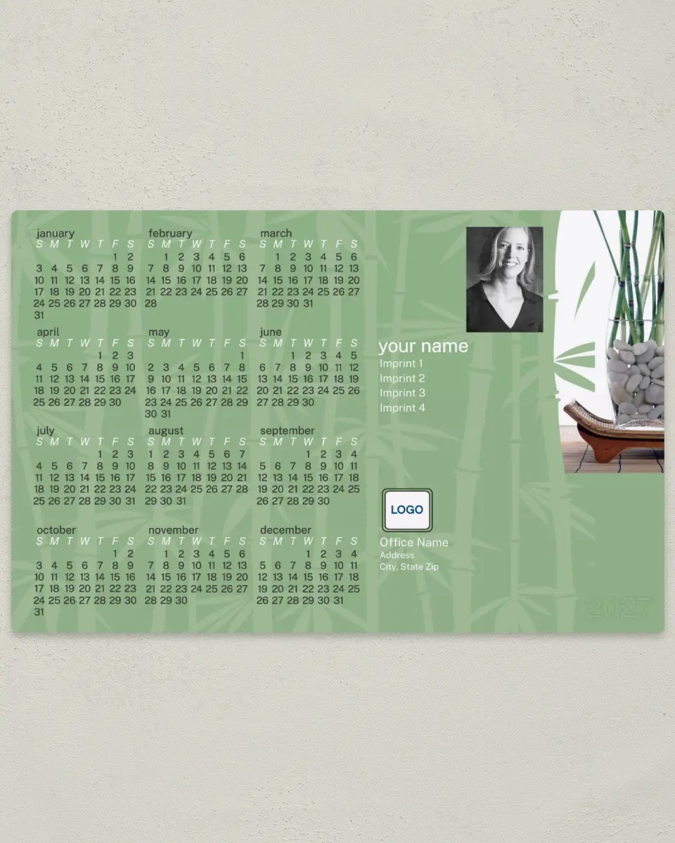 This is a 5½" x 8½" Full Magnet Calendar called Interior Decorating printed in full color with a Standard Gloss finish