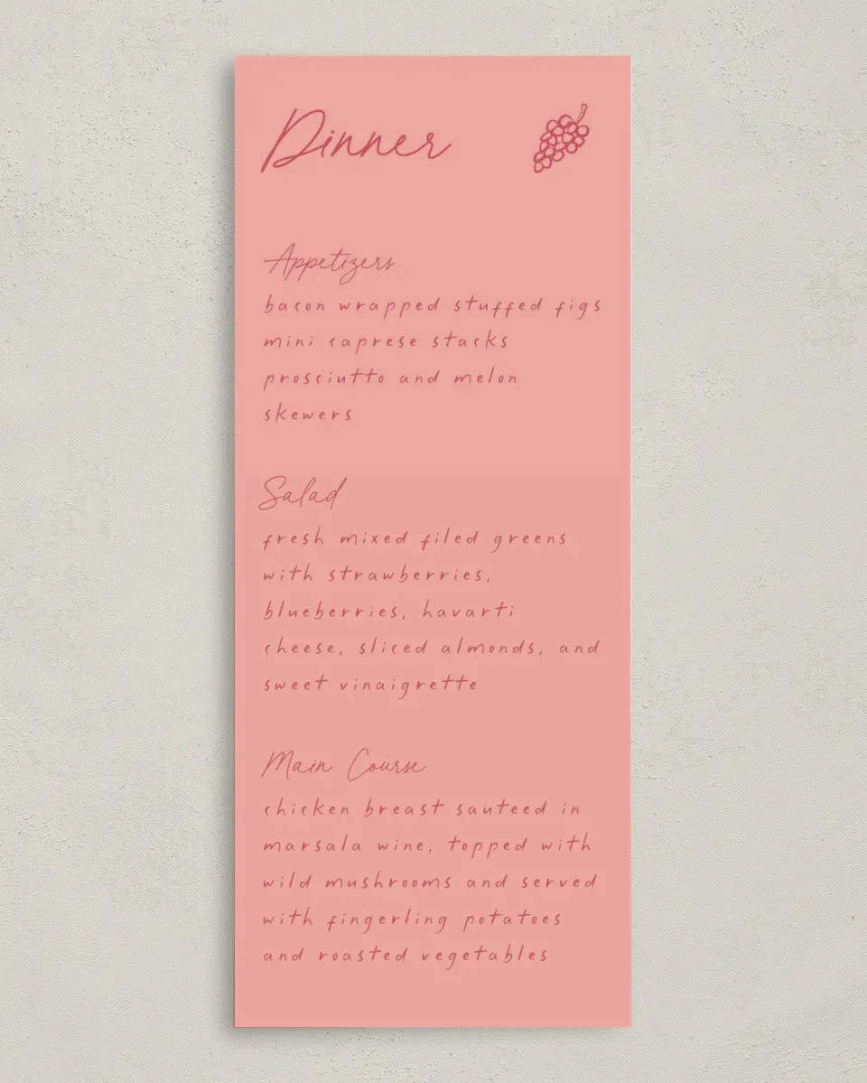 This is a 3⅝" x 8⅞" Bachelorette Party Thank You Card called Final Fiesta printed in full color on Premium Smooth paper