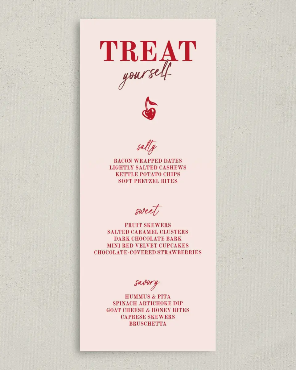 This is a 3⅝" x 8⅞" Bachelorette Party Thank You Card called Vegas Before the Vows printed in full color on Premium Smooth paper