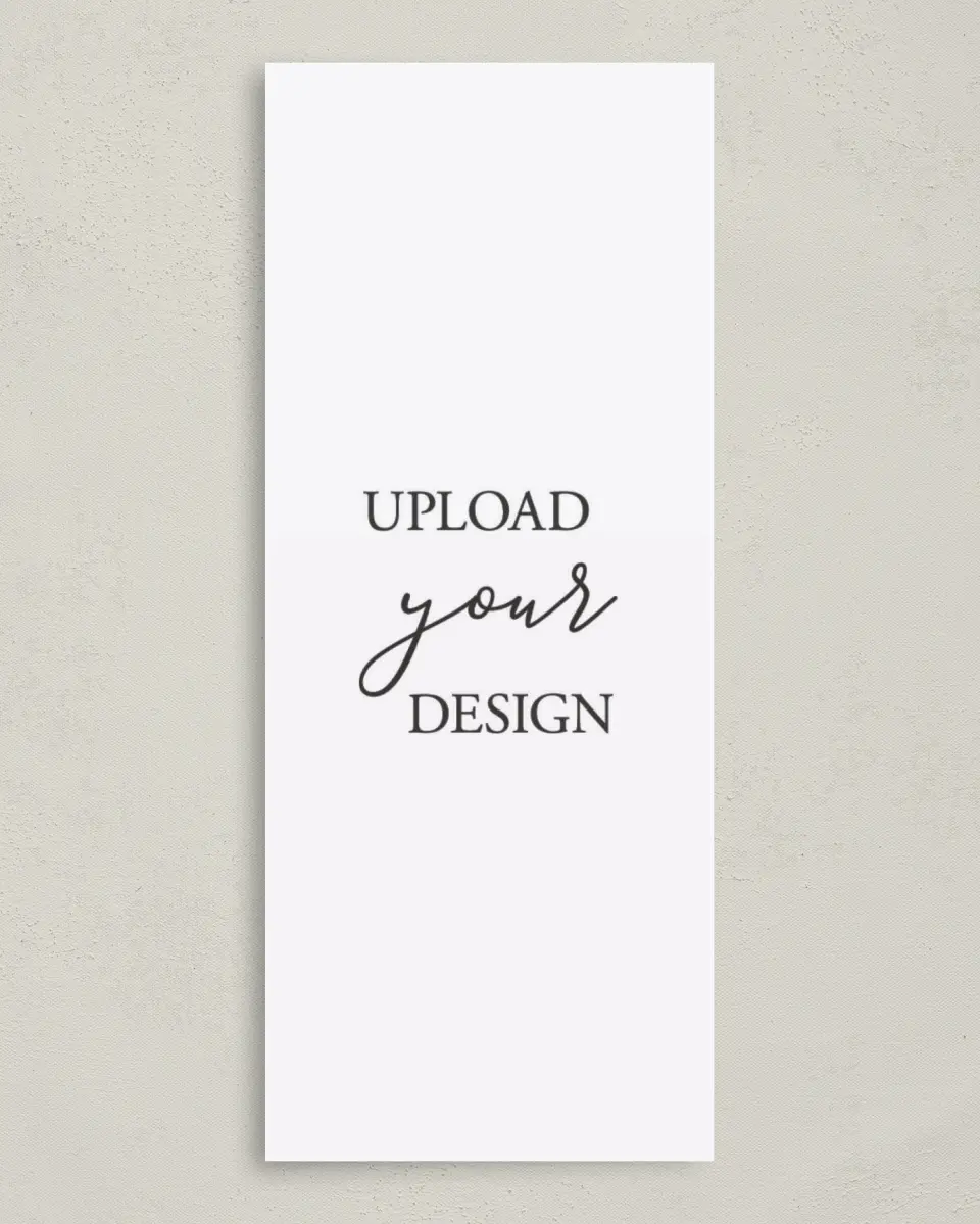 This is a 3⅝" x 8⅞" Upload Your Design called 3⅝" x 8⅞" Tea-length Menu Cards printed in full color on Premium Smooth paper