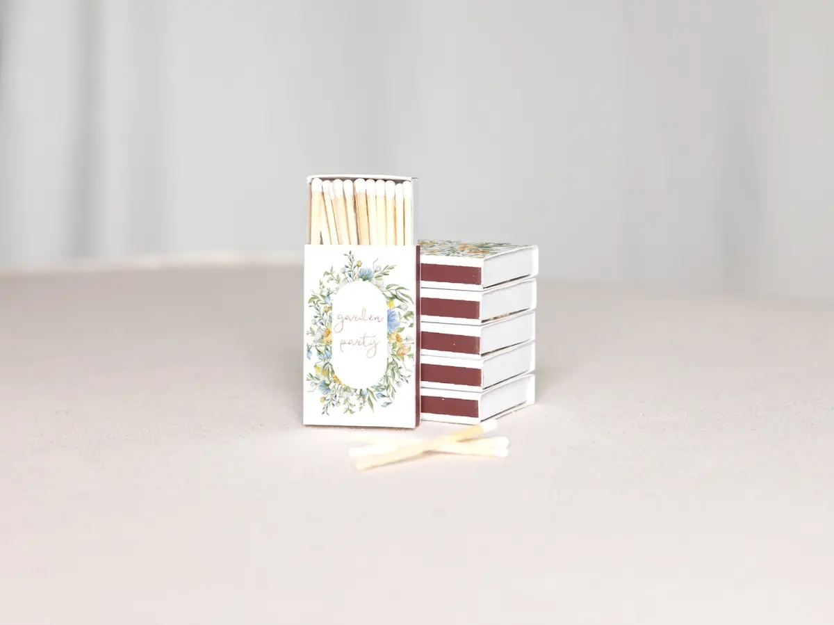 Personalized Matchboxes Back