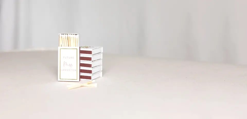 Personalized Matchboxes Back