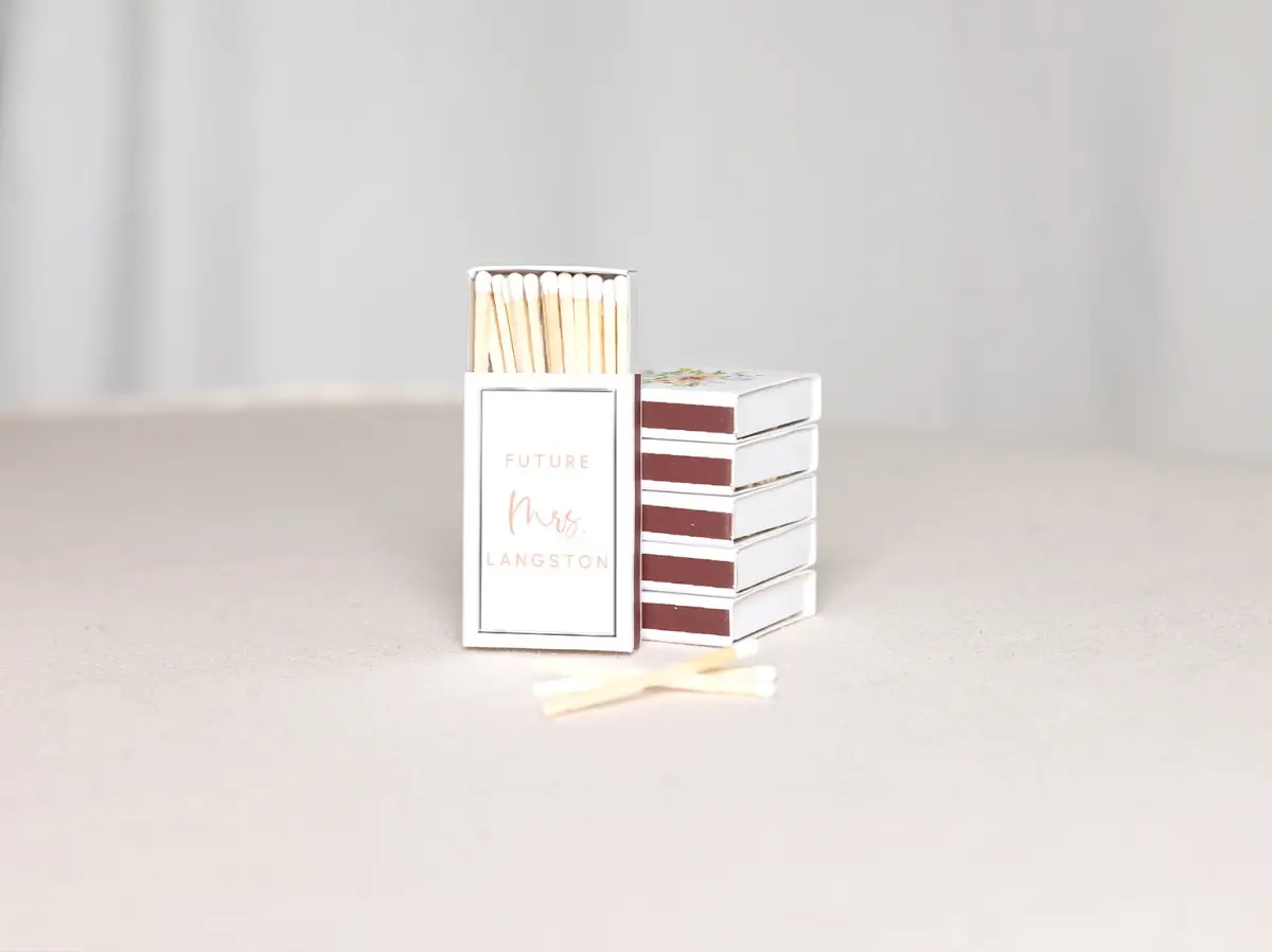 Personalized Matchboxes Back