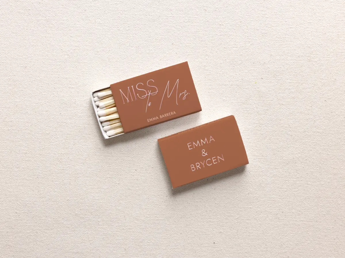 Personalized Matchboxes Front