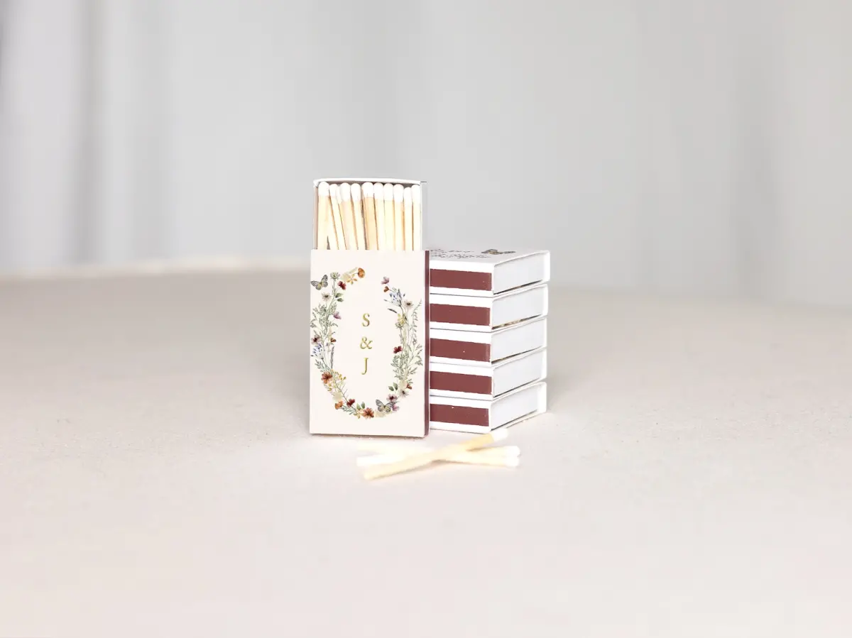 Personalized Matchboxes Back