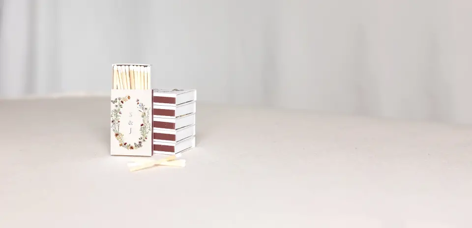 Personalized Matchboxes Back