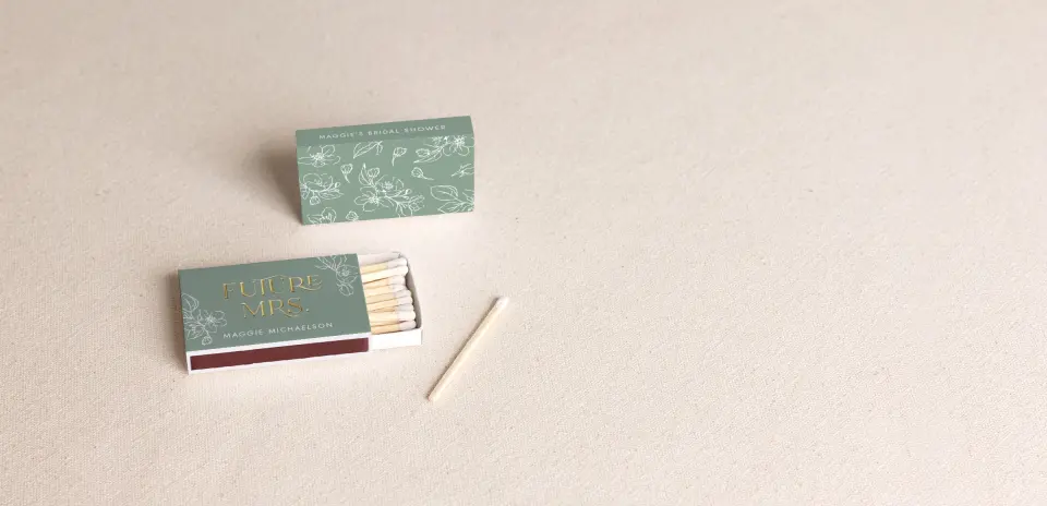 Personalized Matchboxes Front