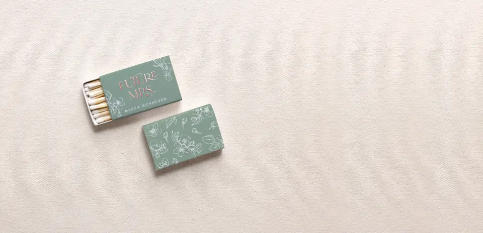 Personalized Matchboxes Front
