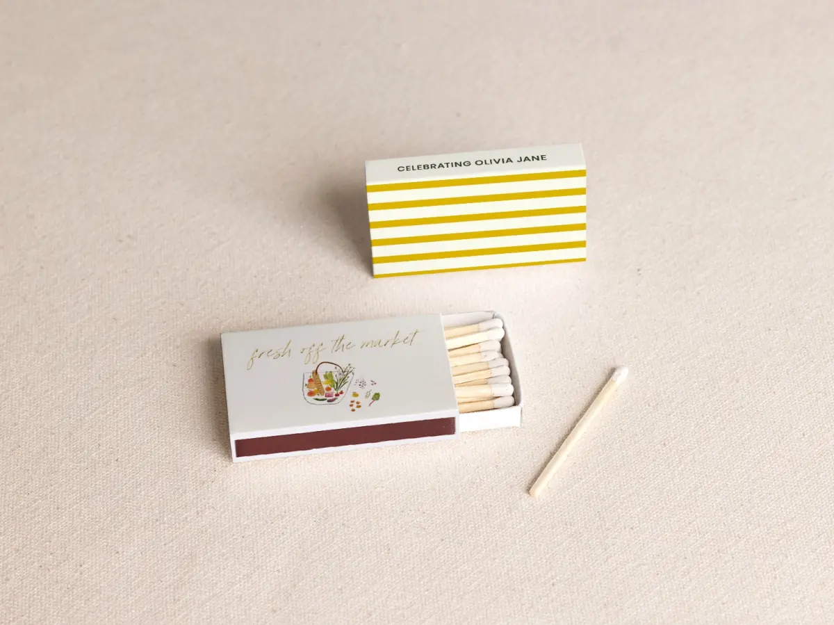 Personalized Matchboxes Front