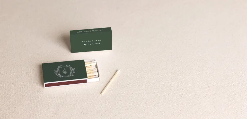 Personalized Matchboxes Front