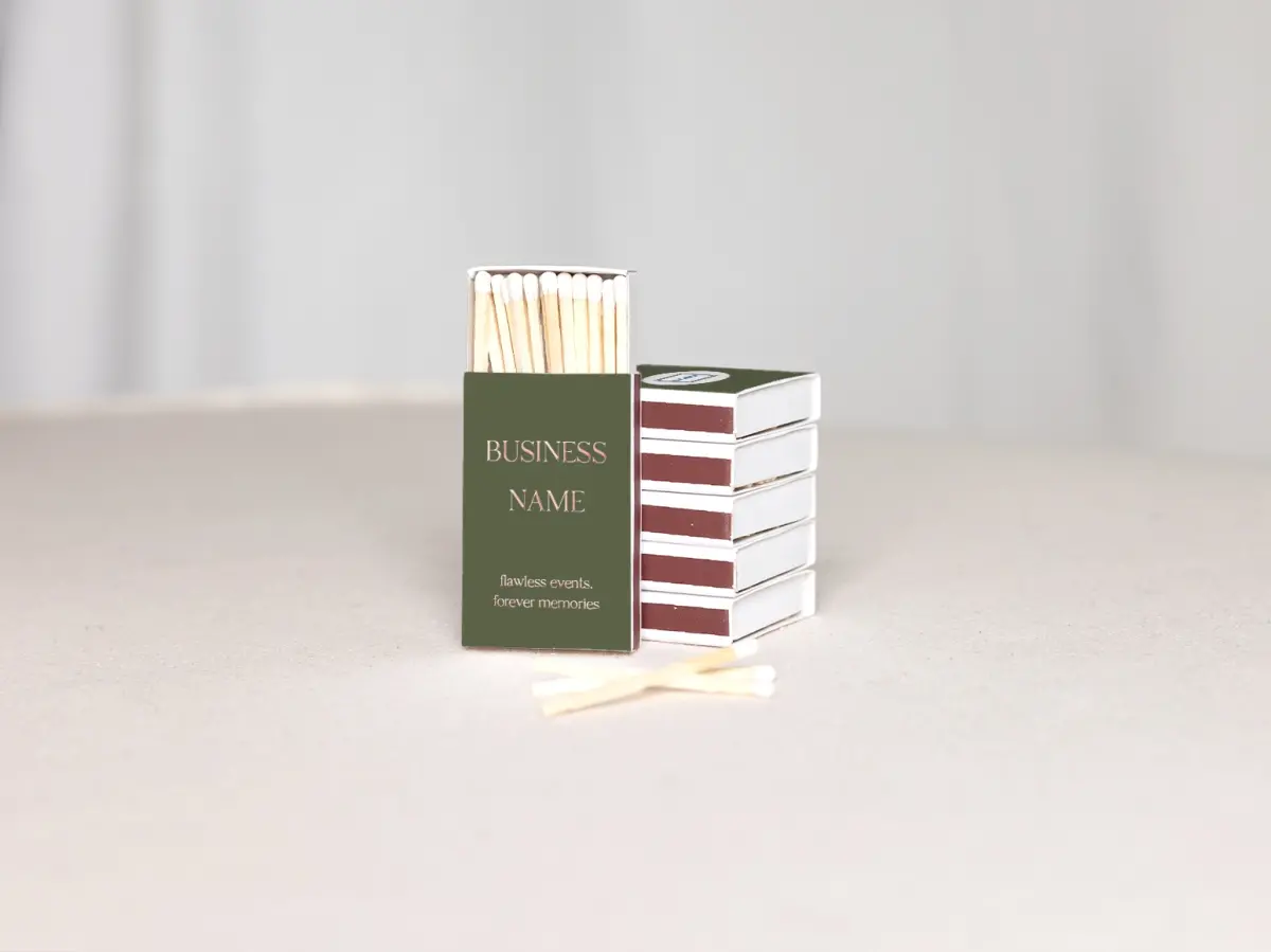 Personalized Matchboxes Back