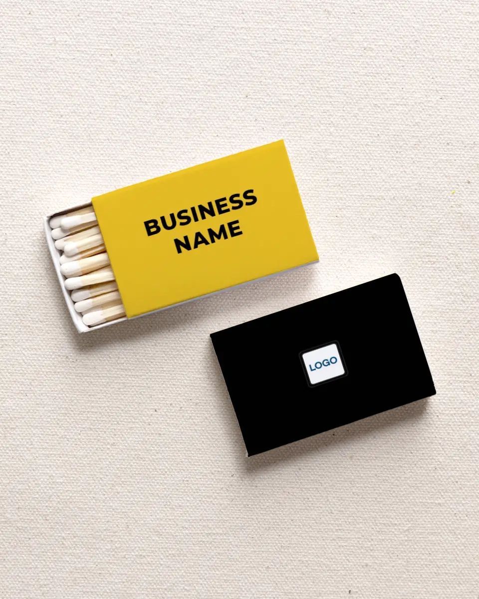This is a 2.25" x 1.409" x .4" Business Matche called Bold Framework printed in full color