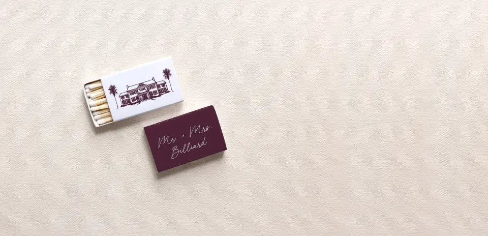 Personalized Matchboxes Front