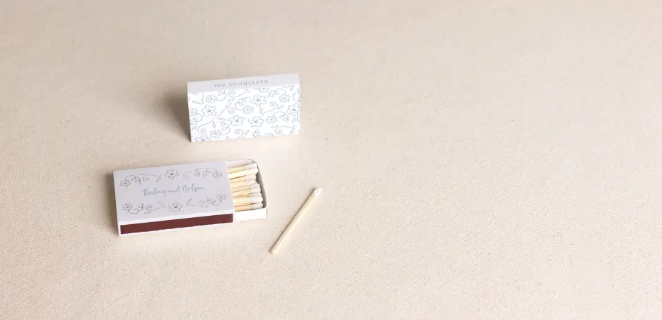 Personalized Matchboxes Front