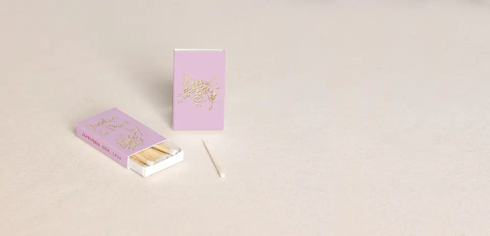 Personalized Matchboxes Front