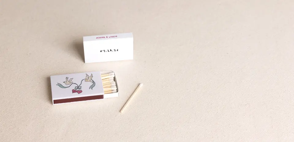 Personalized Matchboxes Front