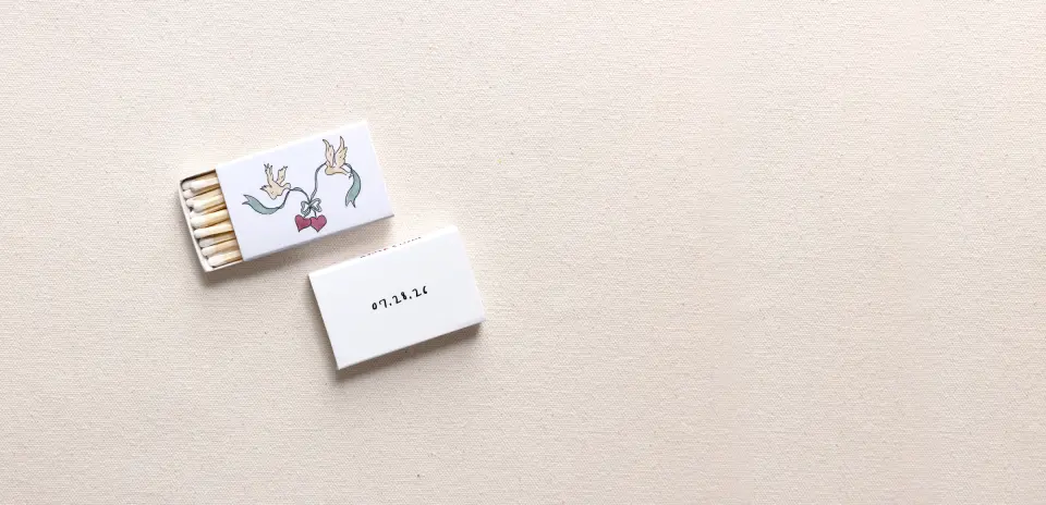 Personalized Matchboxes Front