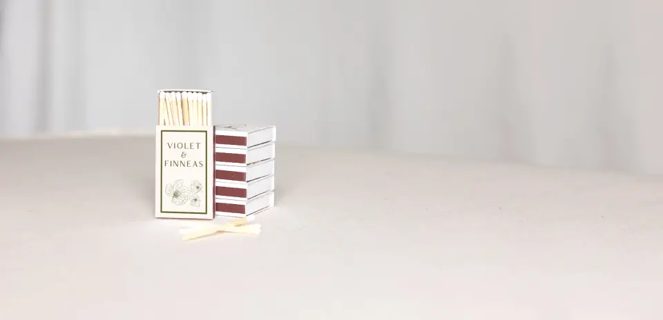 Personalized Matchboxes Back