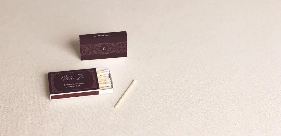 Personalized Matchboxes Front