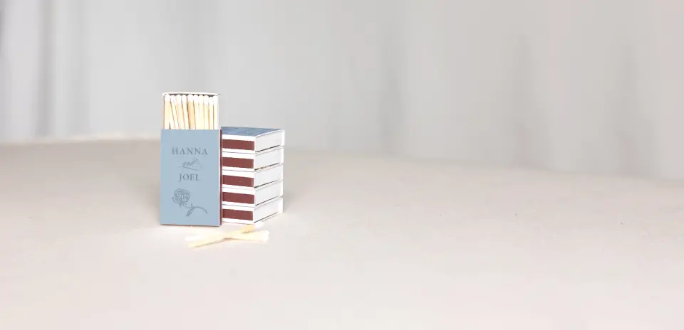 Personalized Matchboxes Back