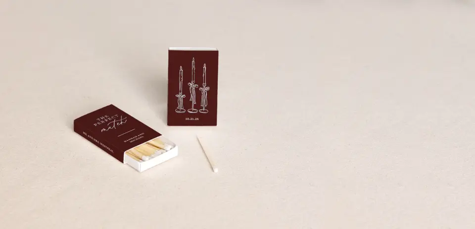 Personalized Matchboxes Front
