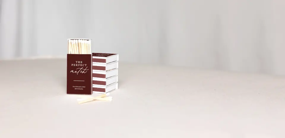 Personalized Matchboxes Back