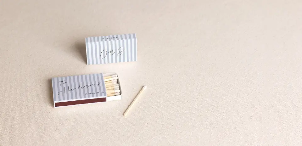 Personalized Matchboxes Front