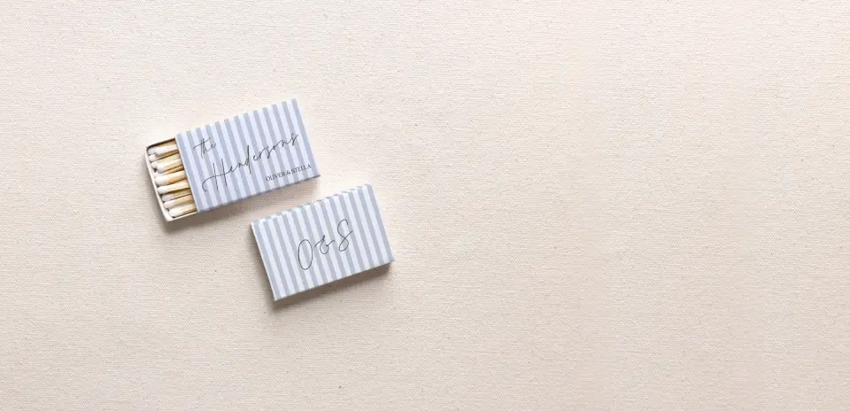 Personalized Matchboxes Front