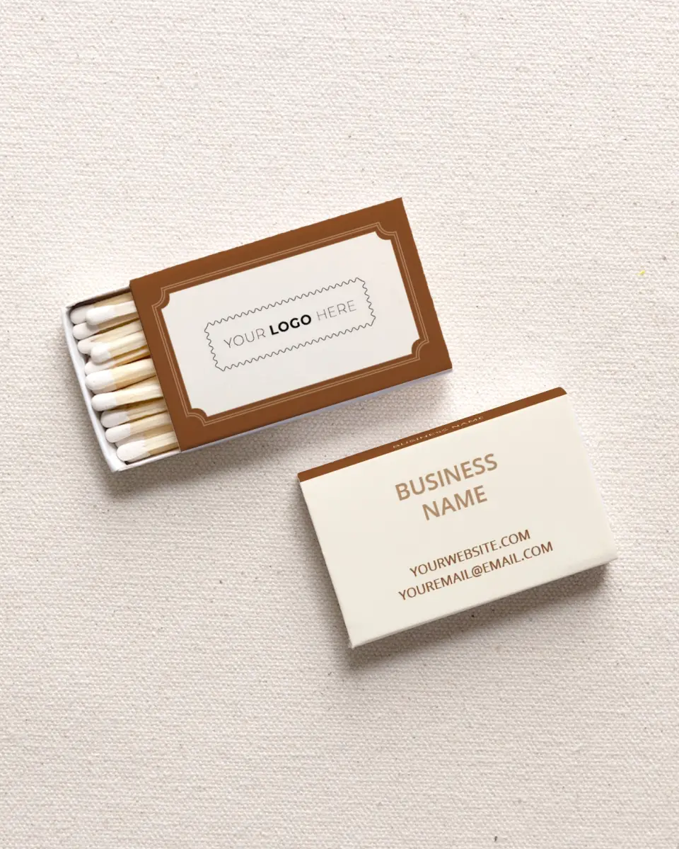 This is a 2.25" x 1.409" x .4" Business Matche called Punctual Pro printed in full color with Gold foil