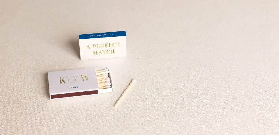 Personalized Matchboxes Front