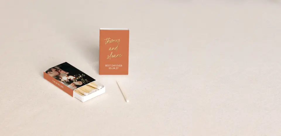 Personalized Matchboxes Front