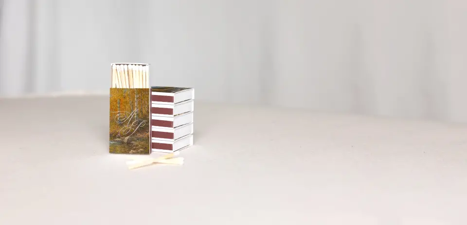 Personalized Matchboxes Back