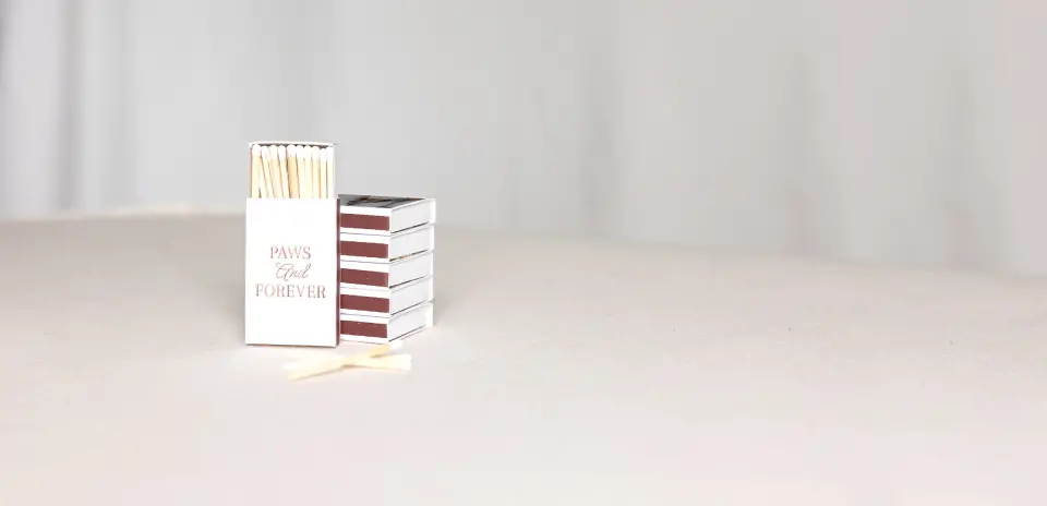 Personalized Matchboxes Back