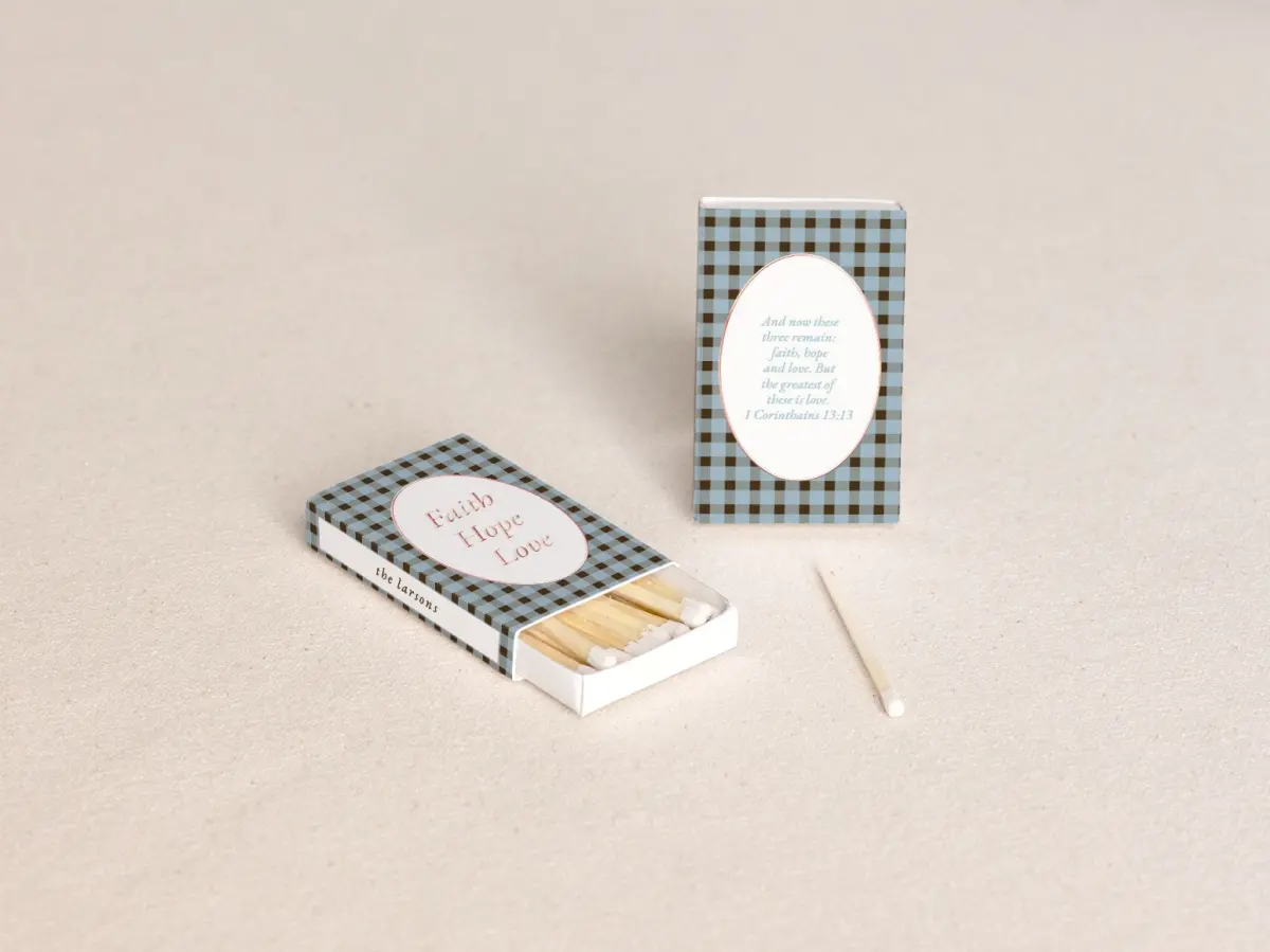 Personalized Matchboxes Front