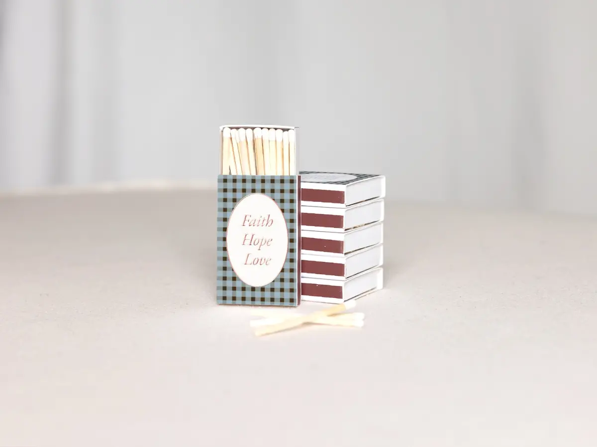 Personalized Matchboxes Back