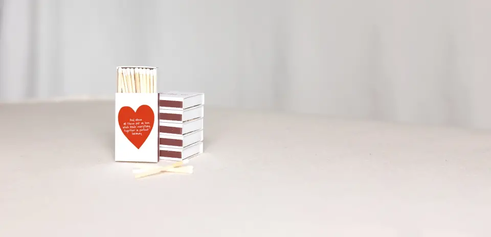 Personalized Matchboxes Back