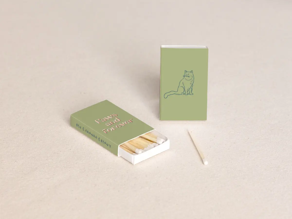 Personalized Matchboxes Front