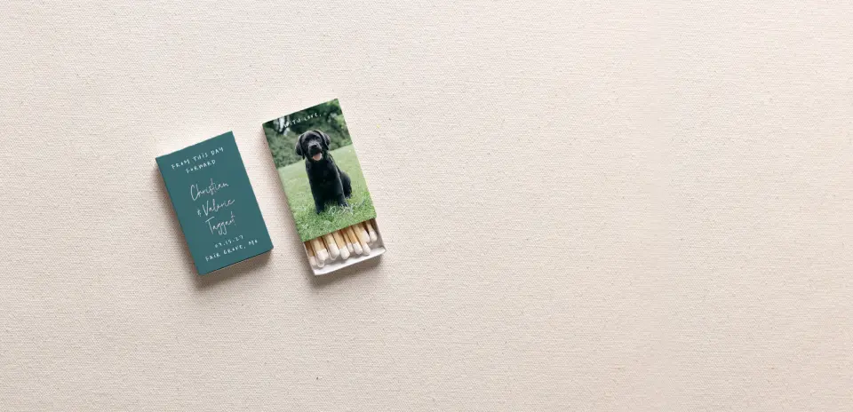 Personalized Matchboxes Spine