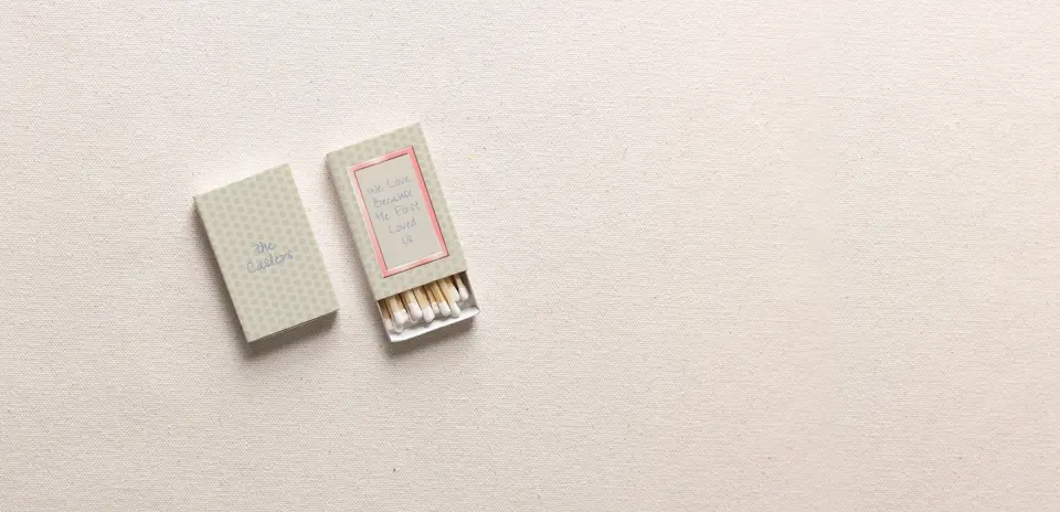 Personalized Matchboxes Spine