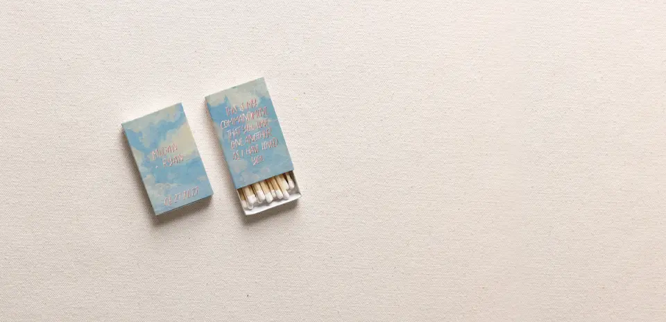 Personalized Matchboxes Spine