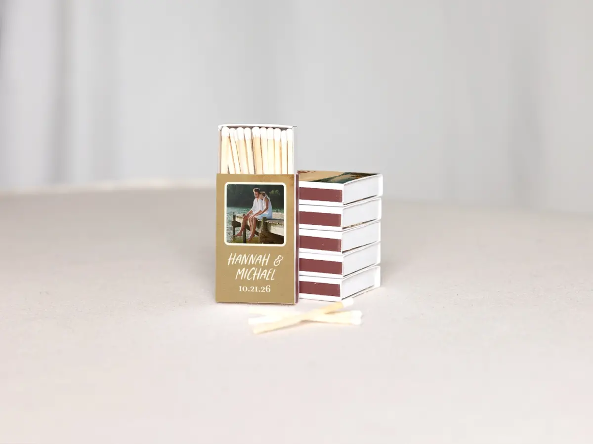 Personalized Matchboxes Back