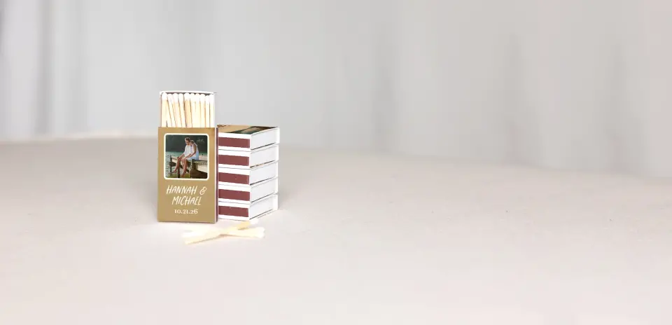 Personalized Matchboxes Back