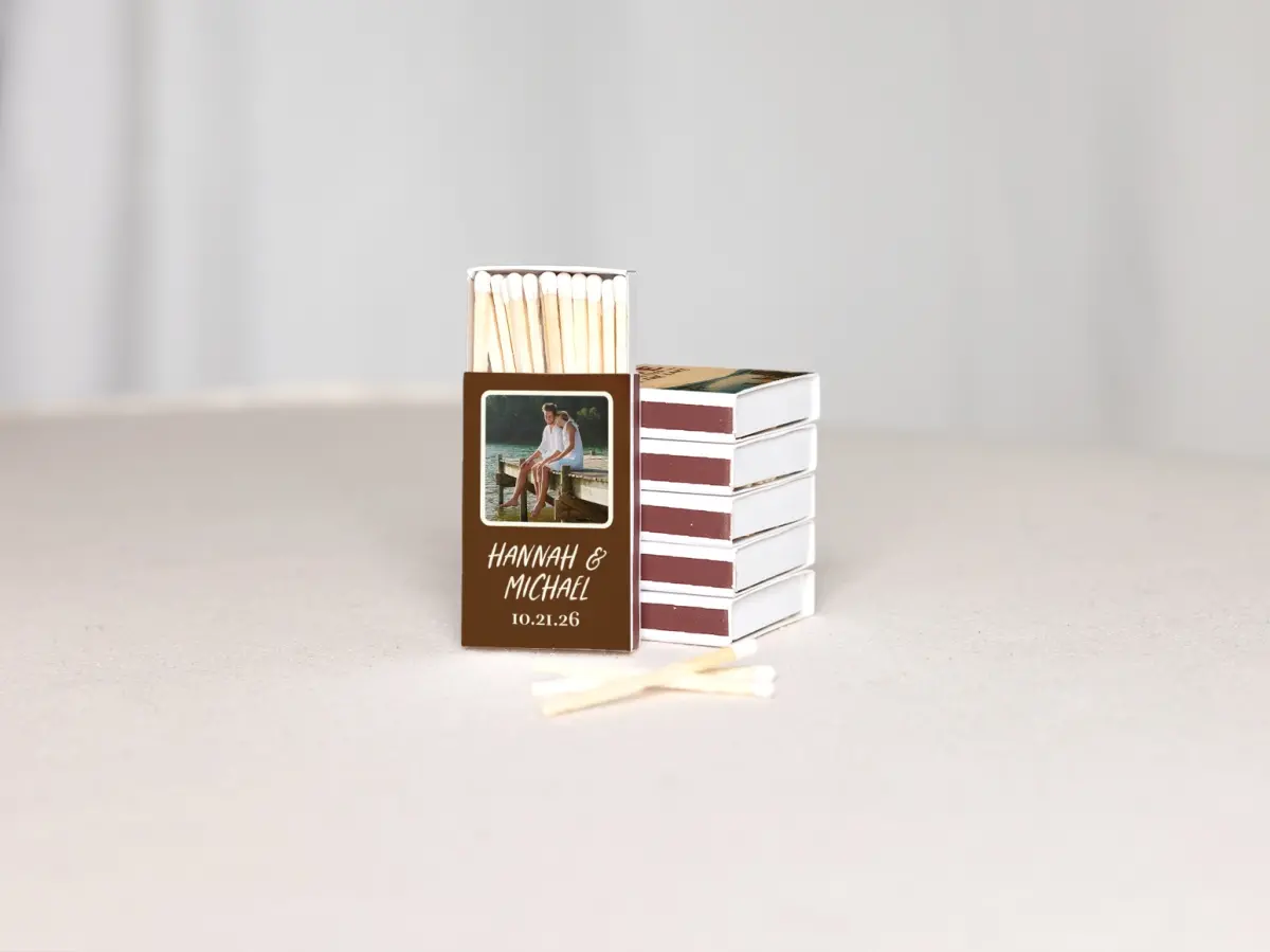 Personalized Matchboxes Back