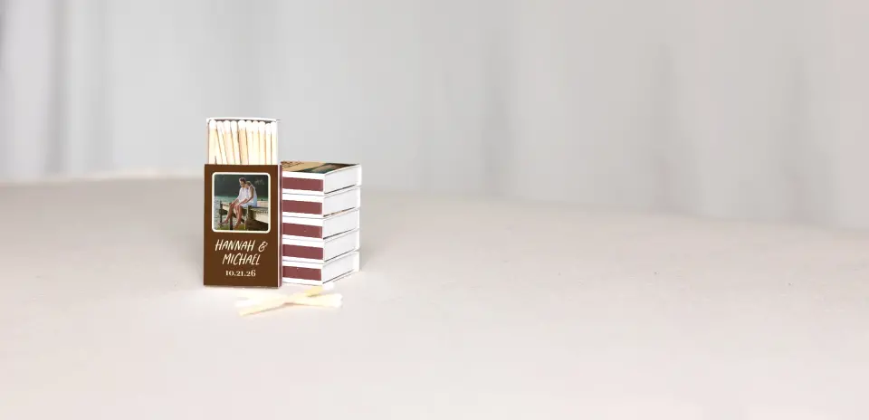 Personalized Matchboxes Back