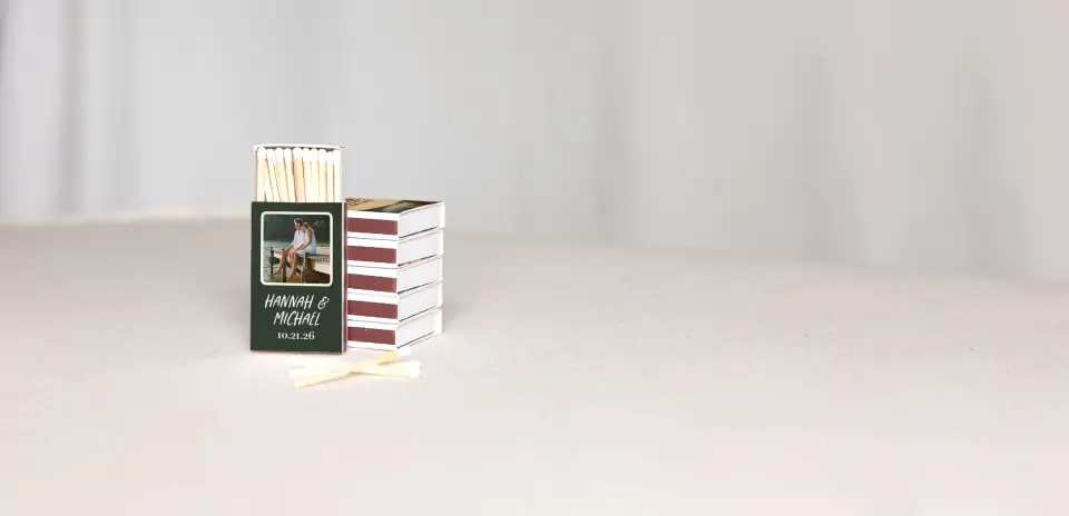 Personalized Matchboxes Back